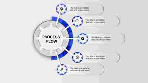 ppt template for process flow-process flow-blue-5
